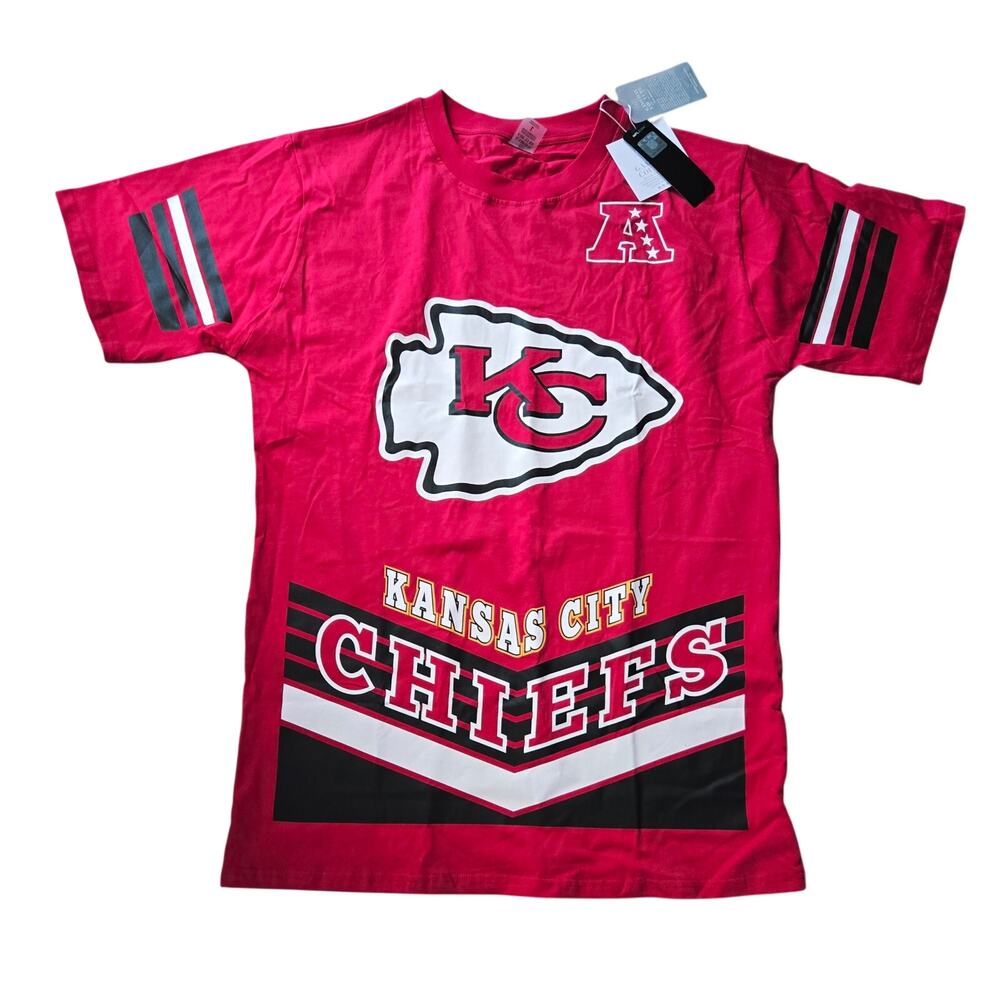 Kansas City Chiefs T-shirt Dress - Team Jersey Style. (factory misprint) - Picture 2 of 7